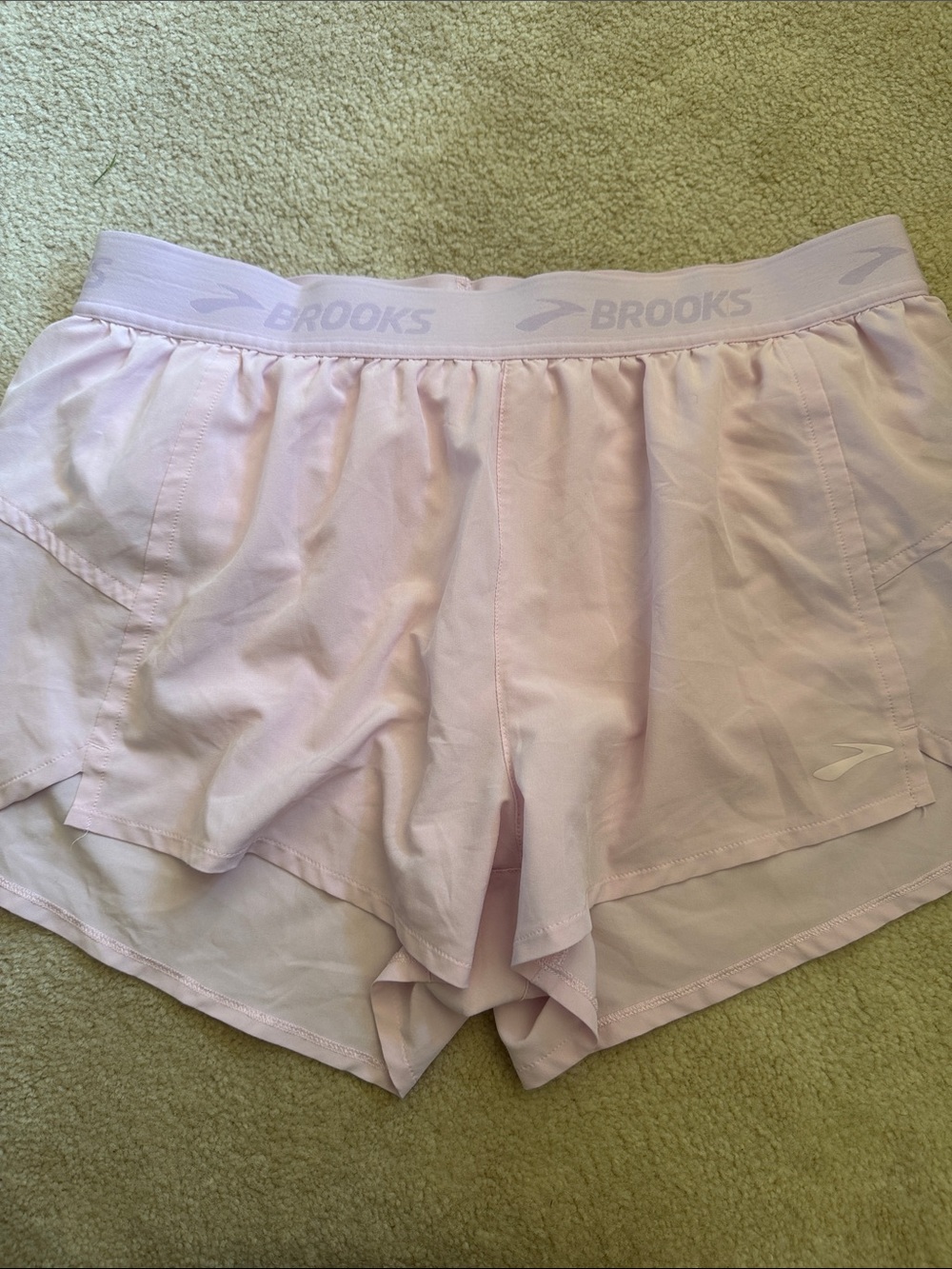 Brooks Women's Pale Pink Athletic Shorts